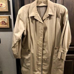 Plus Size London Fog Button Front Trench Coat